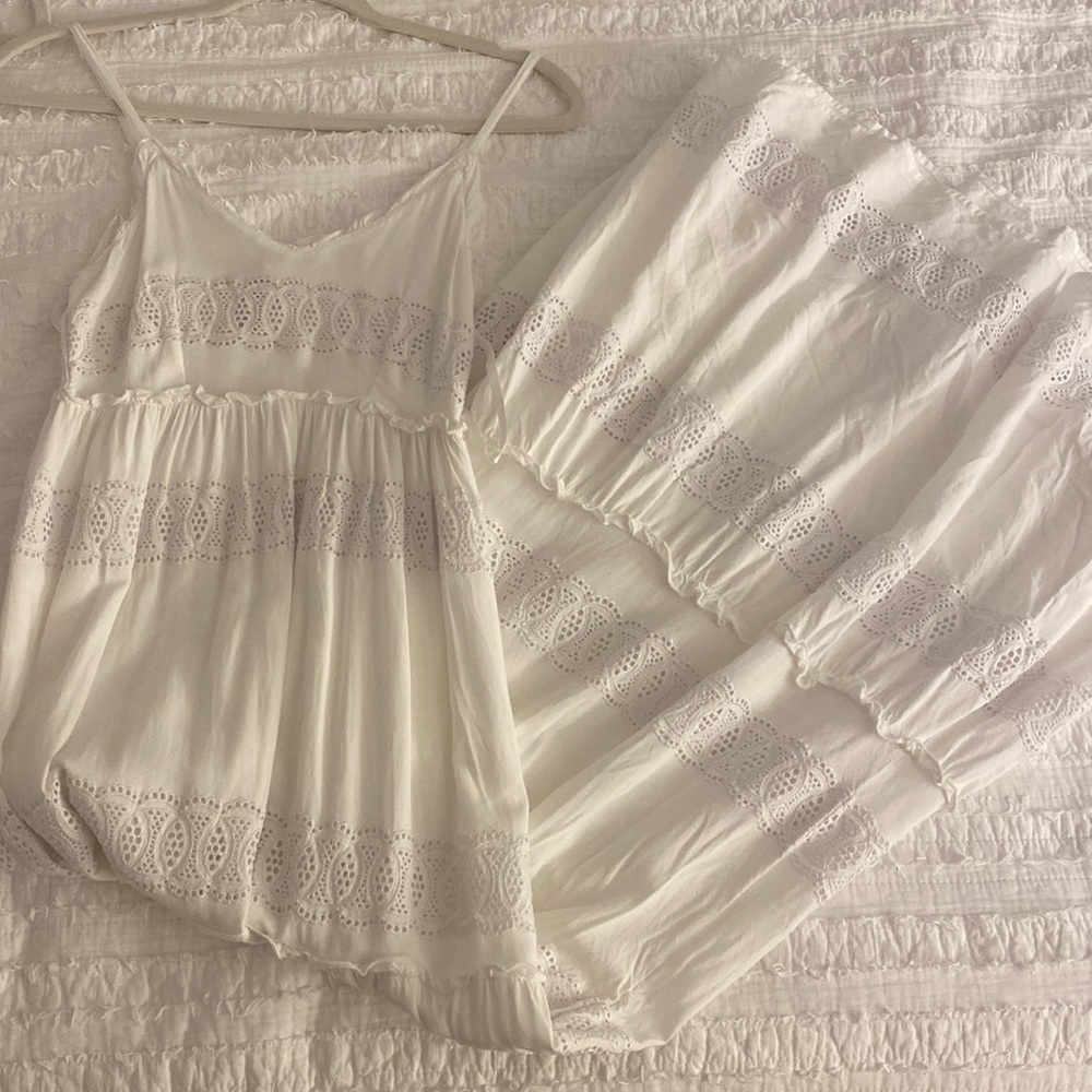 White maxi dress